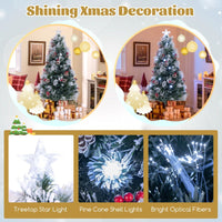180CM Optic Fibre Christmas Tree with 220 Branch Tips and 8 Lighting Modes