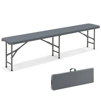 180cm Outdoor Plastic Folding Bench with Handle and Lock