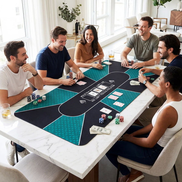 180cm x 90cm Poker Table Top Portable Texas Hold’em Poker Mat
