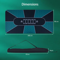 180cm x 90cm Poker Table Top Portable Texas Hold’em Poker Mat