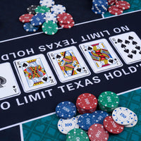 180cm x 90cm Poker Table Top Portable Texas Hold’em Poker Mat