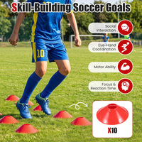 183 x 119 cm Kids Soccer Goals and Ball Set Outdoor Portable Pop Up Soccer Net