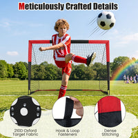 183 x 119 cm Kids Soccer Goals and Ball Set Outdoor Portable Pop Up Soccer Net