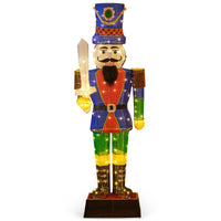 184 CM Pre-Lit Nutcracker with Sword and 110 LED Lights