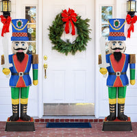184 CM Pre-Lit Nutcracker with Sword and 110 LED Lights