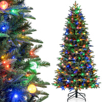 Artificial Christmas Tree with 280 Multi-Color LED Lights