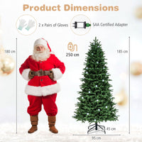 Artificial Christmas Tree with 280 Multi-Color LED Lights
