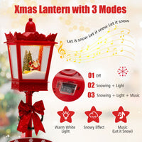 185 cm Red Musical Christmas Streetlight Christmas Lights