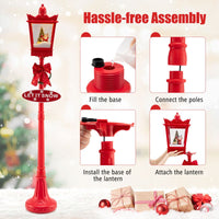 185 cm Red Musical Christmas Streetlight Christmas Lights