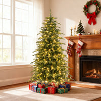 185cm Pre-Lit Artificial Christmas Tree 834 PE and PVC Branch Tips