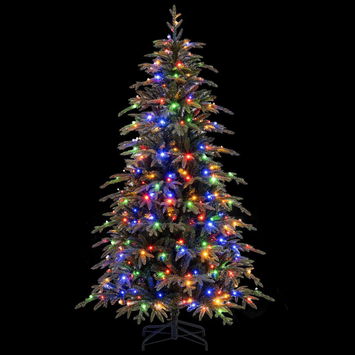 185cm Pre-Lit Artificial Christmas Tree 834 PE and PVC Branch Tips