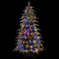 185cm Pre-Lit Artificial Christmas Tree 834 PE and PVC Branch Tips