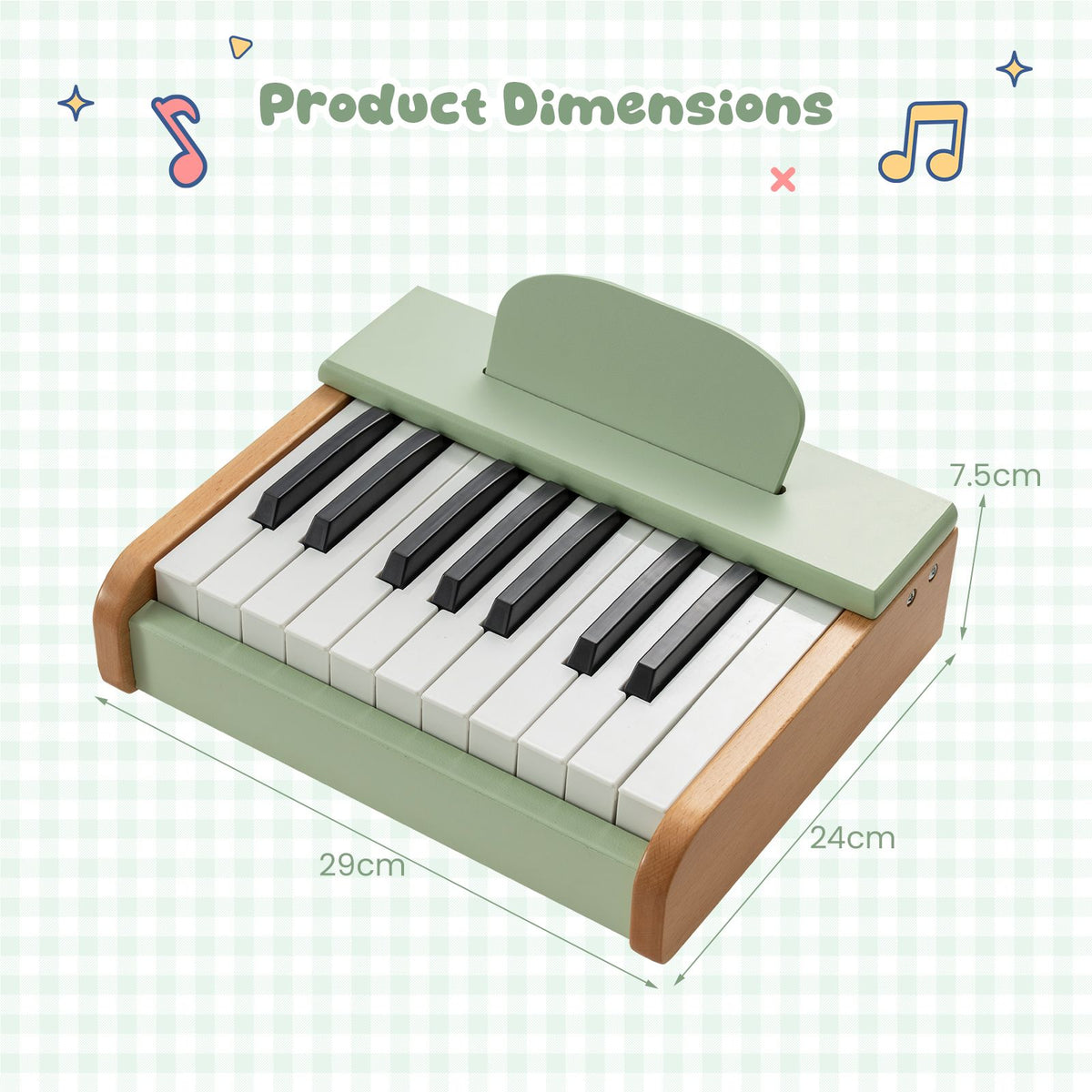 18 Keys Kids Piano Keyboard Interactive Children Piano Musical Toy