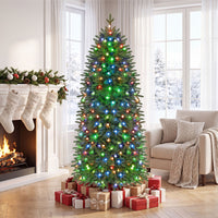 190cm Smart Pencil Christmas Tree with 220 Pre-Lit RGB LED Lights and Music Sync