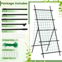 190cm x 80cm Cucumber Trellis for Raised Bed