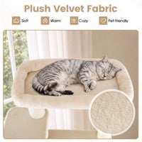 194 cm Tall Modern Cat Tree for Indoor Cats with Condo Top Perch and Sisal Scratching Posts
