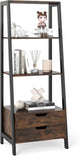 Ladder Bookshelf with Storage