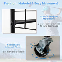 Heavy Duty Metal Double Golf Bag Storage Rack