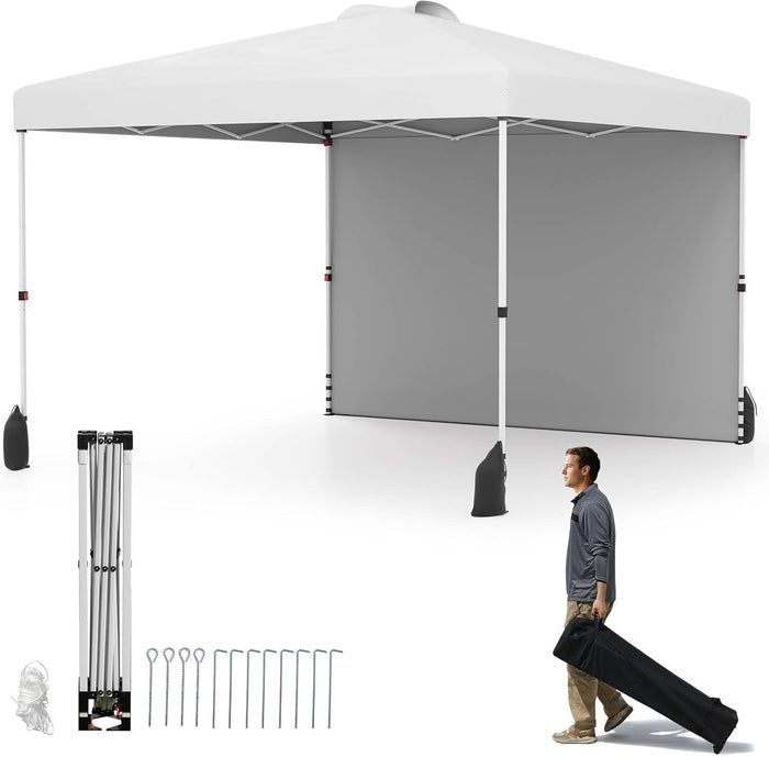 3 x 3 m Pop up Canopy Tent w/ 1 Sidewall