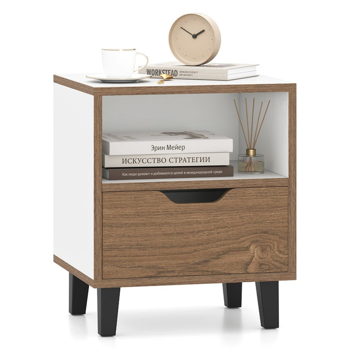 Nightstand Mid Century Modern Bedside Table