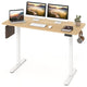 140x60cm Electric Standing Desk with 3 Memory Heights and LED Panel for Office