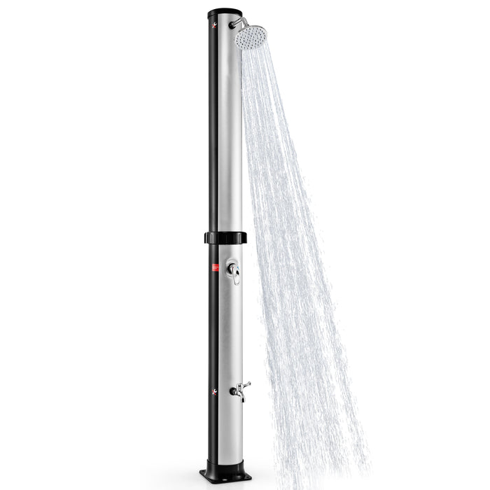 38L Outside Drench Shower, Freestanding Outdoor Shower with Rotating Shower Head