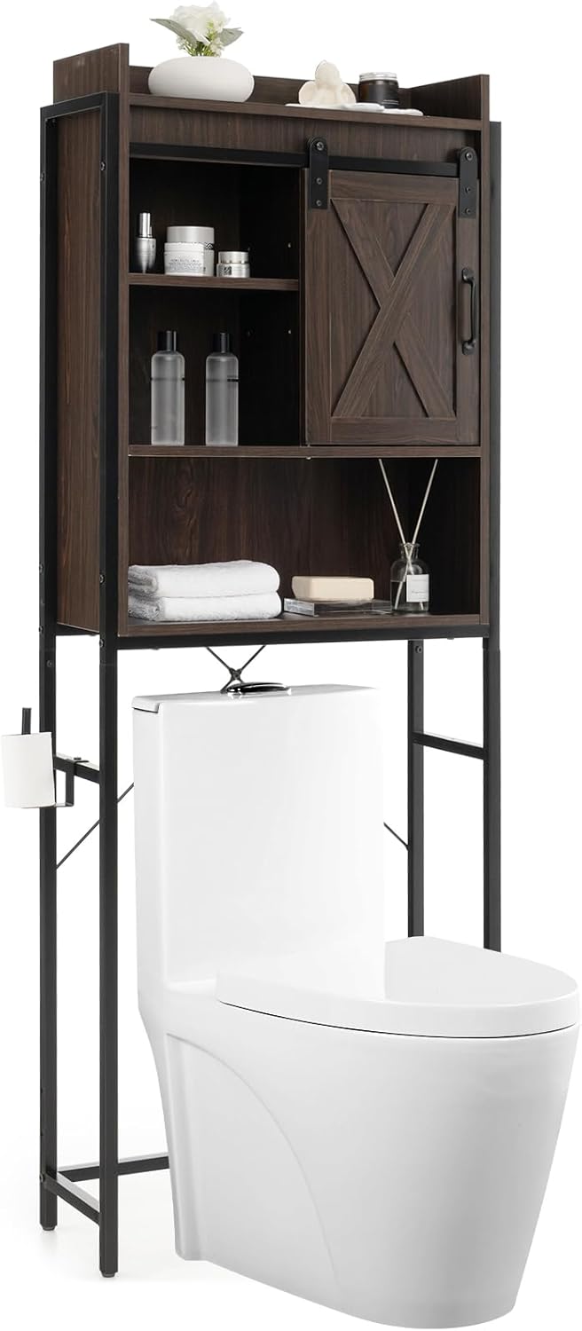 Over-The-Toilet 4-Tier Storage Cabinet