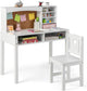 Kids Desk and Chair Set with Hutch and Cork Bulletin Board