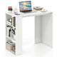 Computer Desk Study Desk with Bookshelf Wooden Writing Desk for Study Home