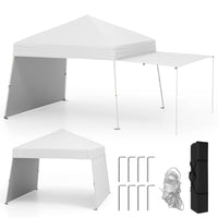 Pop up Canopy Tent w/ 2 Convertible Sidewalls to Awning