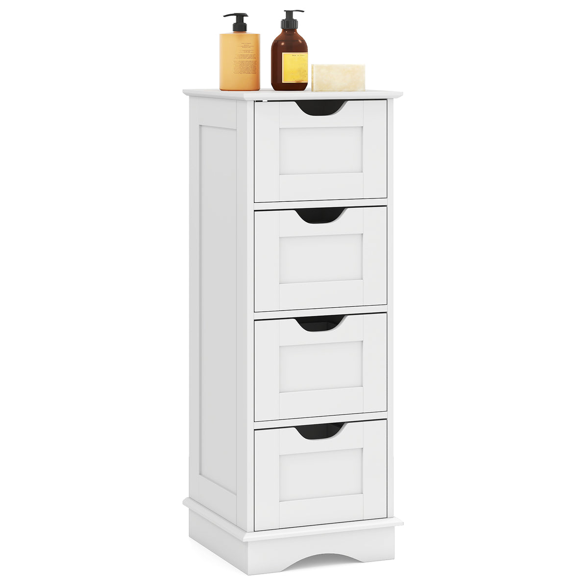 Bathroom Storage Cabinet with 4 Drawers