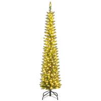 Artificial Christmas Tree with Branch Tips and Warm LED Lights
