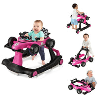4-in-1 Baby Walker, Foldable Baby Activity Walker