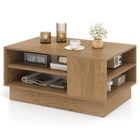 Modern Coffee Table Rectangle Center Table Accent Table for Living Room