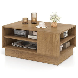 Modern Coffee Table Rectangle Center Table Accent Table for Living Room