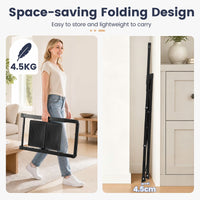 2/3/4/5 Step Ladder with Wide Anti-slip Pedals and Safety Handgrip