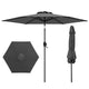 2.3M Patio Umbrella with Push Button Tilt for Backyard Garden