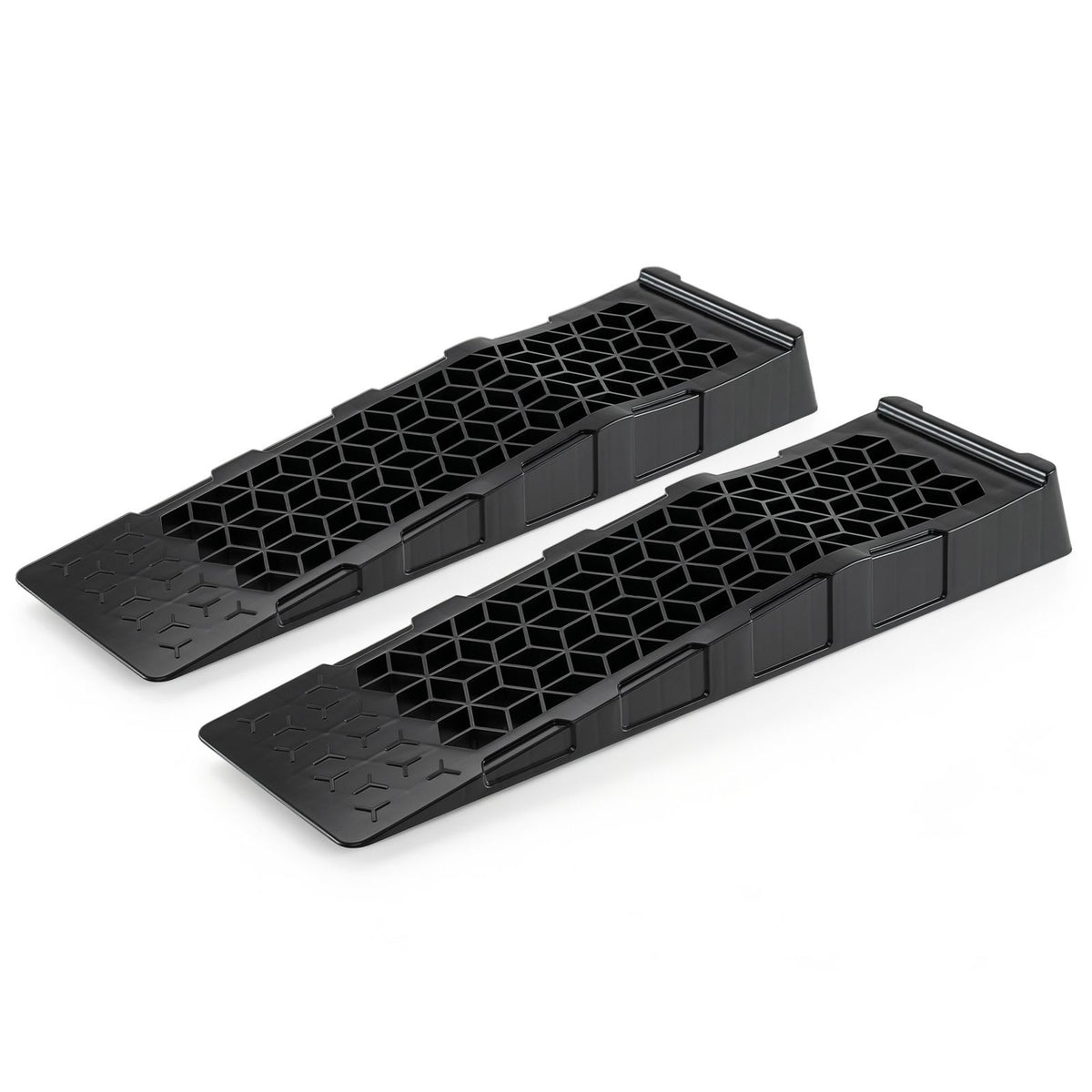 2-Pack 6.5 cm Lift 0000kg GVW Capacity Low Profile Car Ramps for Jack Support