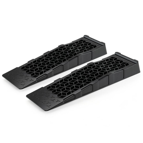 2-Pack 6.5 cm Lift 0000kg GVW Capacity Low Profile Car Ramps for Jack Support