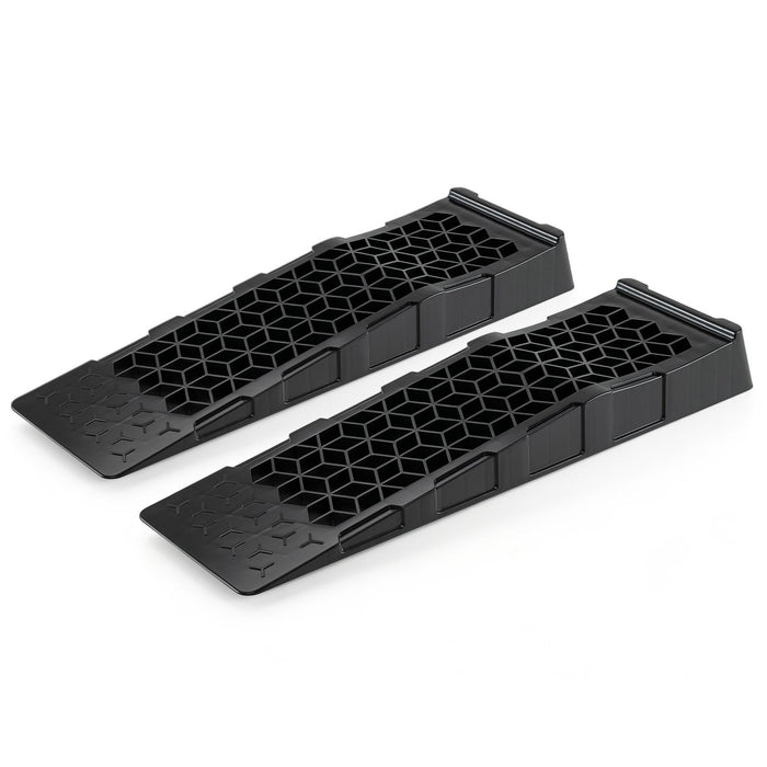 2-Pack 6.5 cm Lift 0000kg GVW Capacity Low Profile Car Ramps for Jack Support