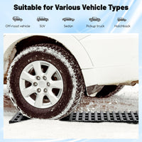 2 Pack Tire Traction Mats with Bag for Off Road Snow