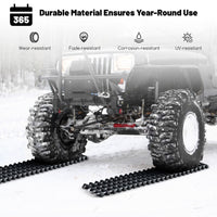 2 Pack Tire Traction Mats with Bag for Off Road Snow