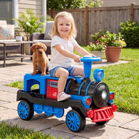 2 Seater Ride On Train with Train Whistle Music for Kids Aged 3+