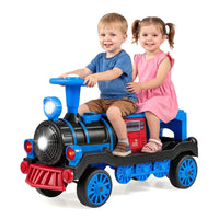 2 Seater Ride On Train with Train Whistle Music for Kids Aged 3+