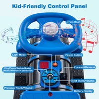 2 Seater Ride On Train with Train Whistle Music for Kids Aged 3+