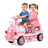 2 Seater Ride On Train with Train Whistle Music for Kids Aged 3+