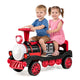 2 Seater Ride On Train with Train Whistle Music for Kids Aged 3+