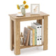 2-Tier Modern End Table with Storage Shelf for Small Spaces