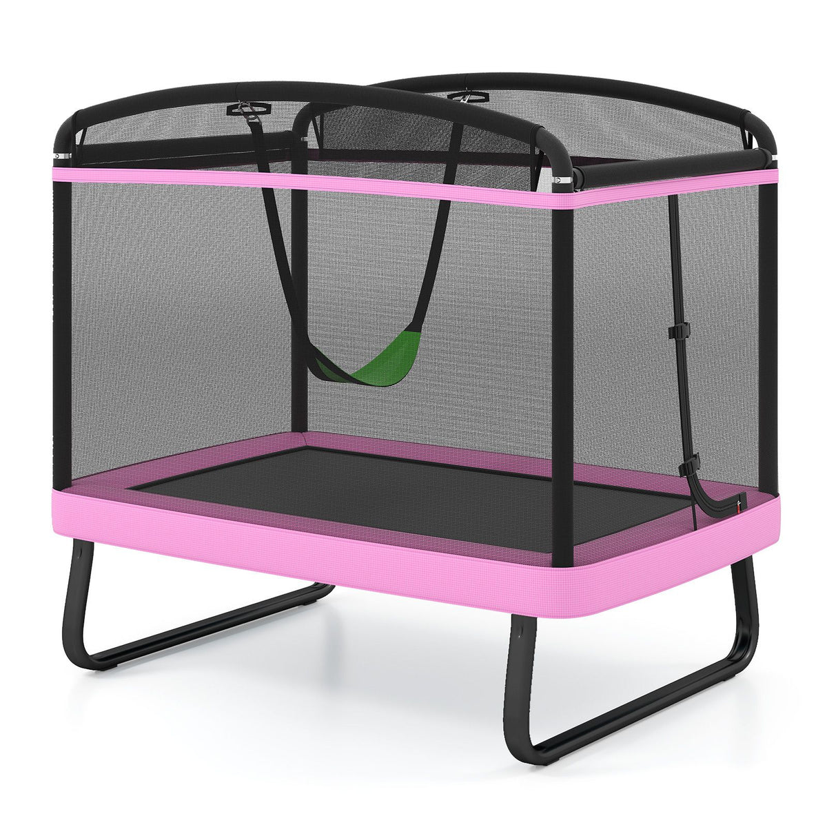 6FT Kids Recreational Trampoline, 2-in-1 Outdoor Toddler Trampoline