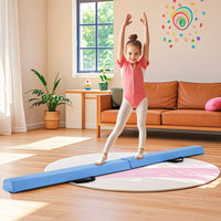2.1M Folding Balance Beam with Carry Handle and Foam Padding